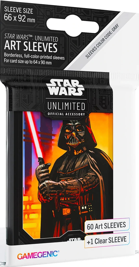  Gamegenic Star Wars Unlimited Art Sleeves Darth Vader – 60 Kartenhüllen mit Motiv