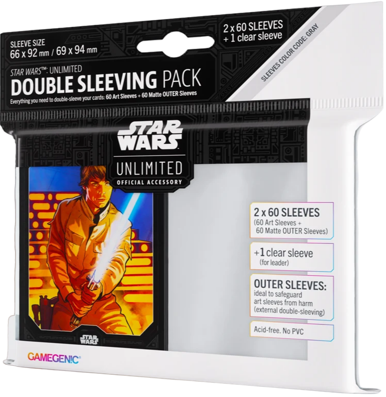  Gamegenic Star Wars Unlimited Art Sleeves Luke Skywalker – Double Sleeving Pack