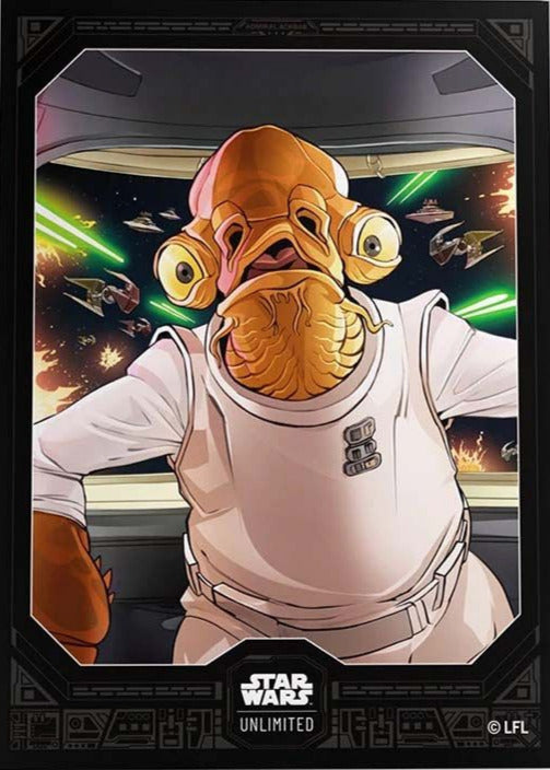 Gamegenic Star Wars: Unlimited Premium Art Sleeves Admiral Ackbar – 60 Kartenhüllen mit Rebellion-Design
