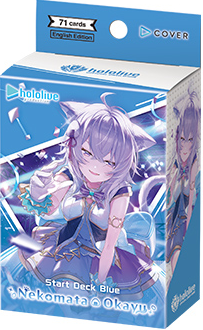 Hololive Official Card Game Start Deck Blue Nekomata Okayu Englisch mit exklusiven Karten