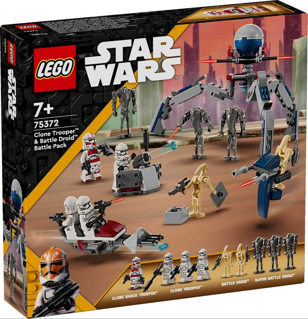 LEGO Star Wars 75372 Clone Trooper & Battle Droid Battle Pack mit Minifiguren