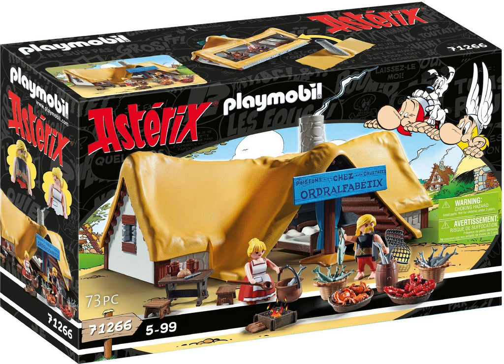 Playmobil Asterix – Hütte des Verleihnix (71266) mit Figur, Verkaufsstand und Zubehör