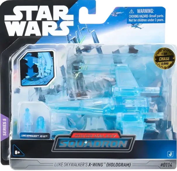 Star Wars Micro Galaxy Squadron – Luke Skywalker’s X-Wing (Hologramm) mit Mikrofigur