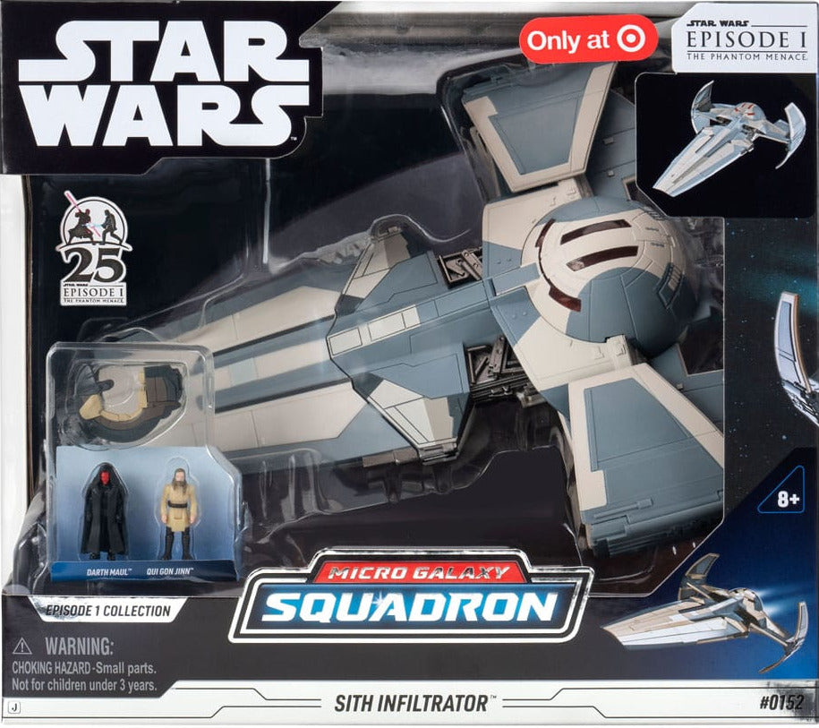 Star Wars Micro Galaxy Squadron Sith Infiltrator Fahrzeug mit 2 Figuren