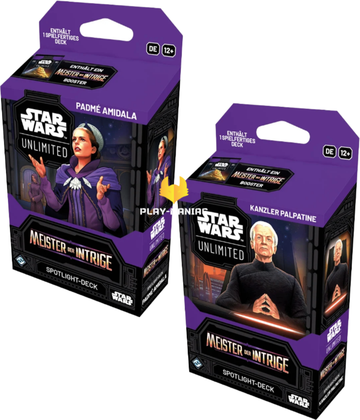 Star Wars Unlimited Meister der Intrige Booster Display Deutsch mit 24 Boostern