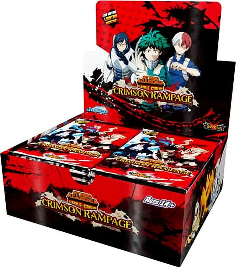 My Hero Academia Collectible Card Game – Crimson Rampage Booster Display Serie 2 mit 24 Packs